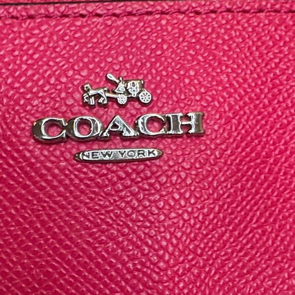 Coach Saffiano Leather Keychain Cardholder Wallet - Picture 14 of 14